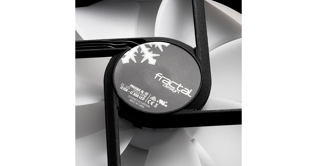 Fractal Design Prisma AL-12 3P ARGB, Gehäuselüfter(weiß/transparent, 3er Pack)