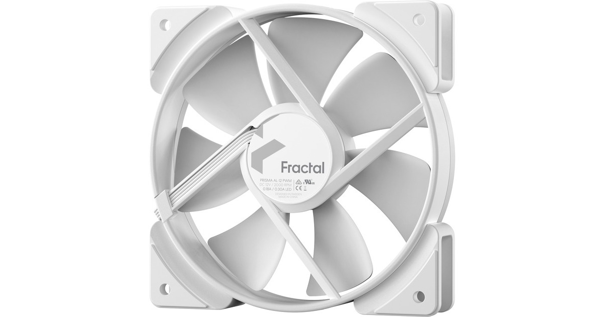 Fractal Design Prisma AL-12 PWM ARGB White, Gehäuselüfter(weiß, Einzellüfter)