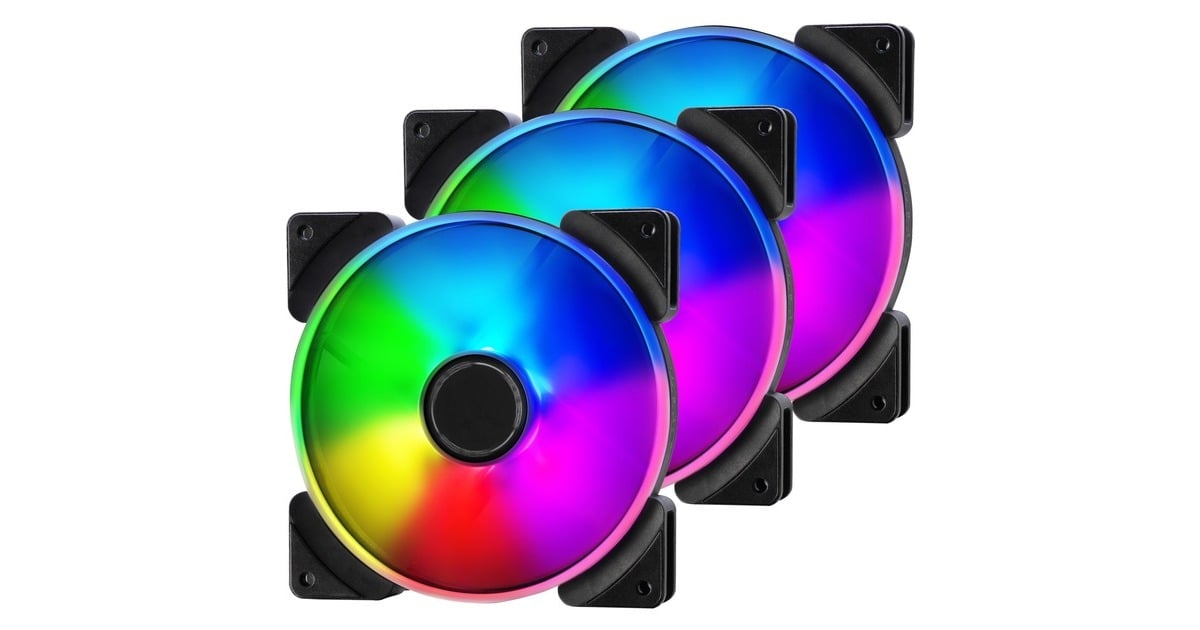 Fractal Design Prisma AL-14 3P ARGB, Gehäuselüfter(weiß, 3er Pack)