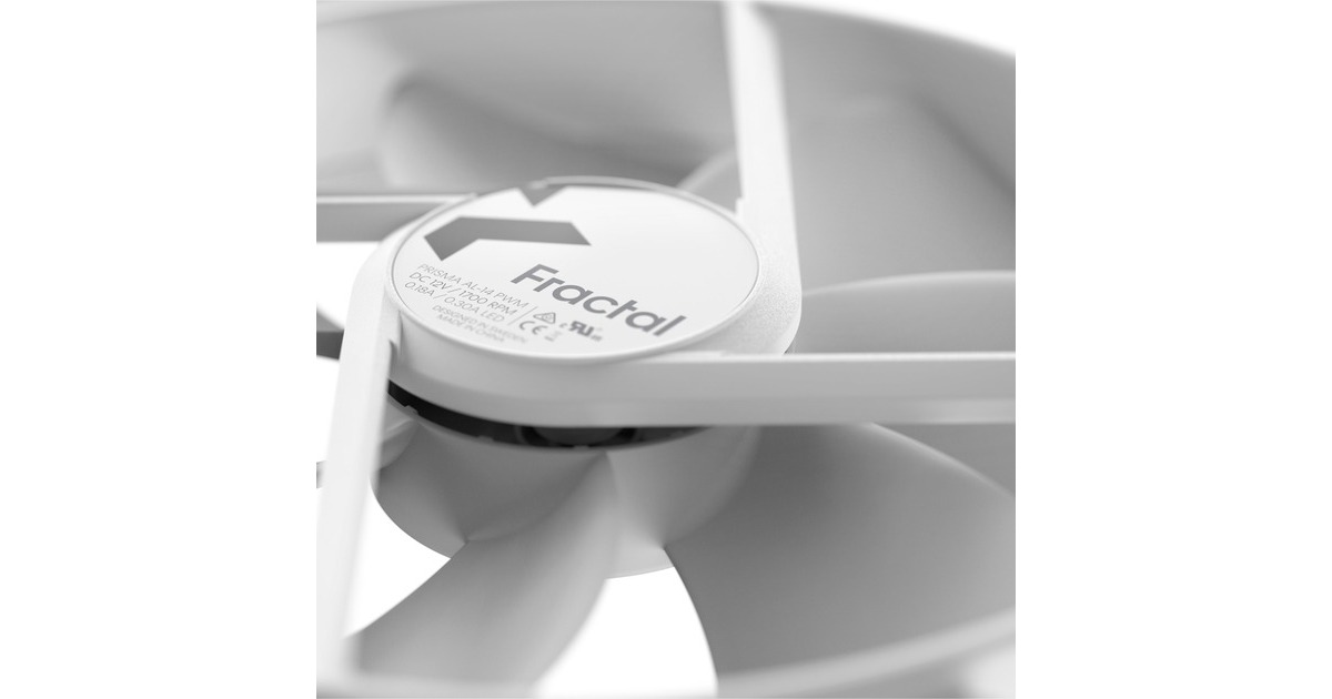 Fractal Design Prisma AL-14 PWM ARGB White, Gehäuselüfter(weiß, Einzellüfter)