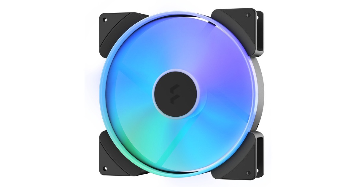 Fractal Design Prisma AL-18 ARGB PWM 2-Pack, Gehäuselüfter(schwarz/weiß, 2er Pack)