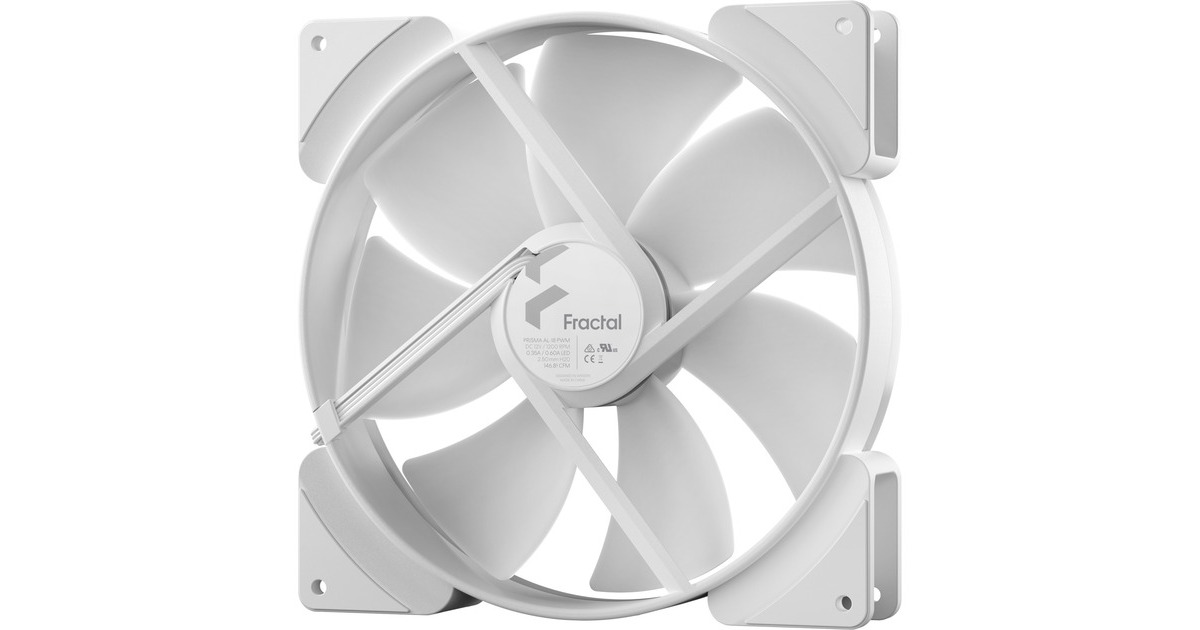 Fractal Design Prisma AL-18 ARGB PWM White, Gehäuselüfter(weiß)