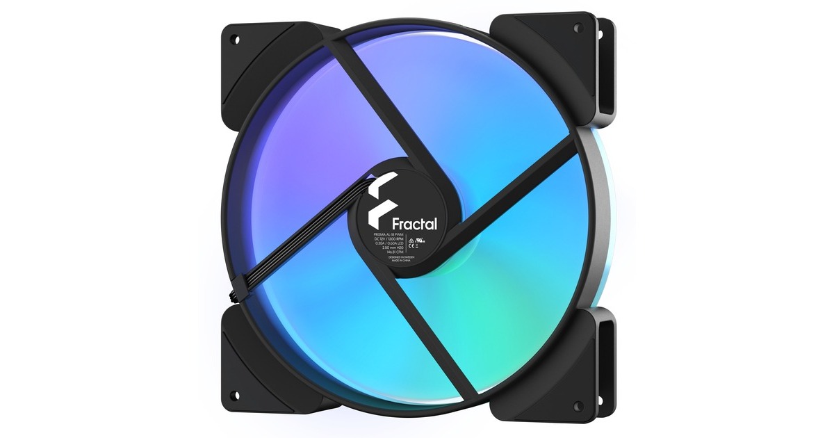 Fractal Design Prisma AL-18 ARGB PWM, Gehäuselüfter(schwarz/weiß)