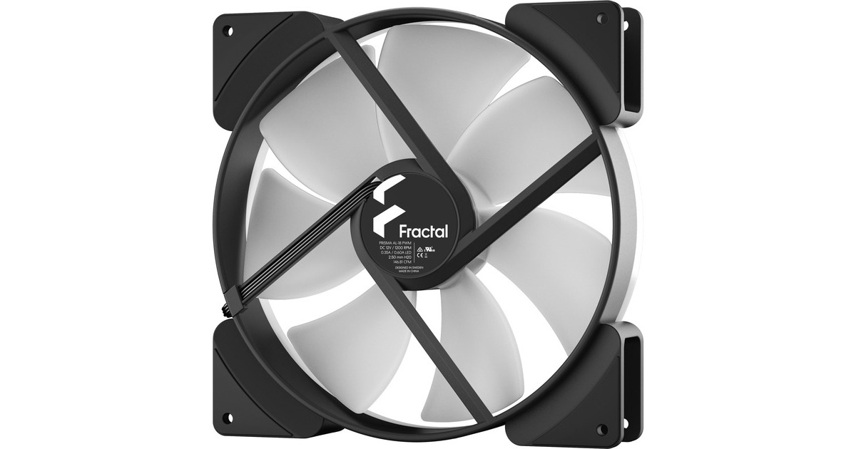 Fractal Design Prisma AL-18 ARGB PWM, Gehäuselüfter(schwarz/weiß)