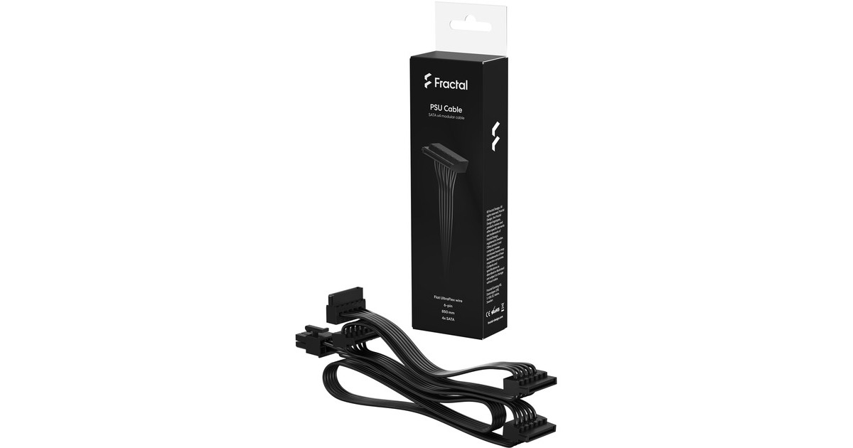 Fractal Design SATA x4 modular cable, Kabel(schwarz, für ION Serie)