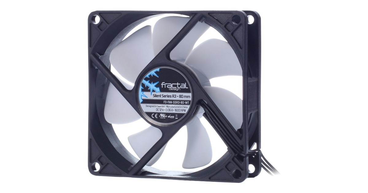 Fractal Design Silent Series R3 80mm, Gehäuselüfter