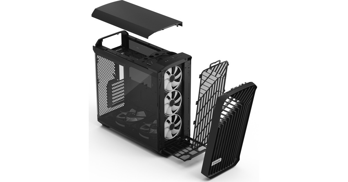 Fractal Design Torrent Black RGB TG Light Tint, Tower-Gehäuse(schwarz, Tempered Glass)