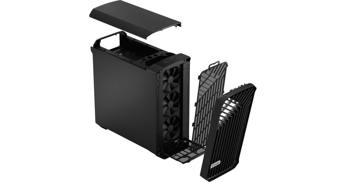 Fractal Design Torrent Black Solid, Tower-Gehäuse(schwarz)