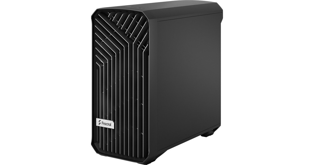 Fractal Design Torrent Compact Black Solid, Tower-Gehäuse(schwarz, Seitenteile aus Stahl, Outlet)