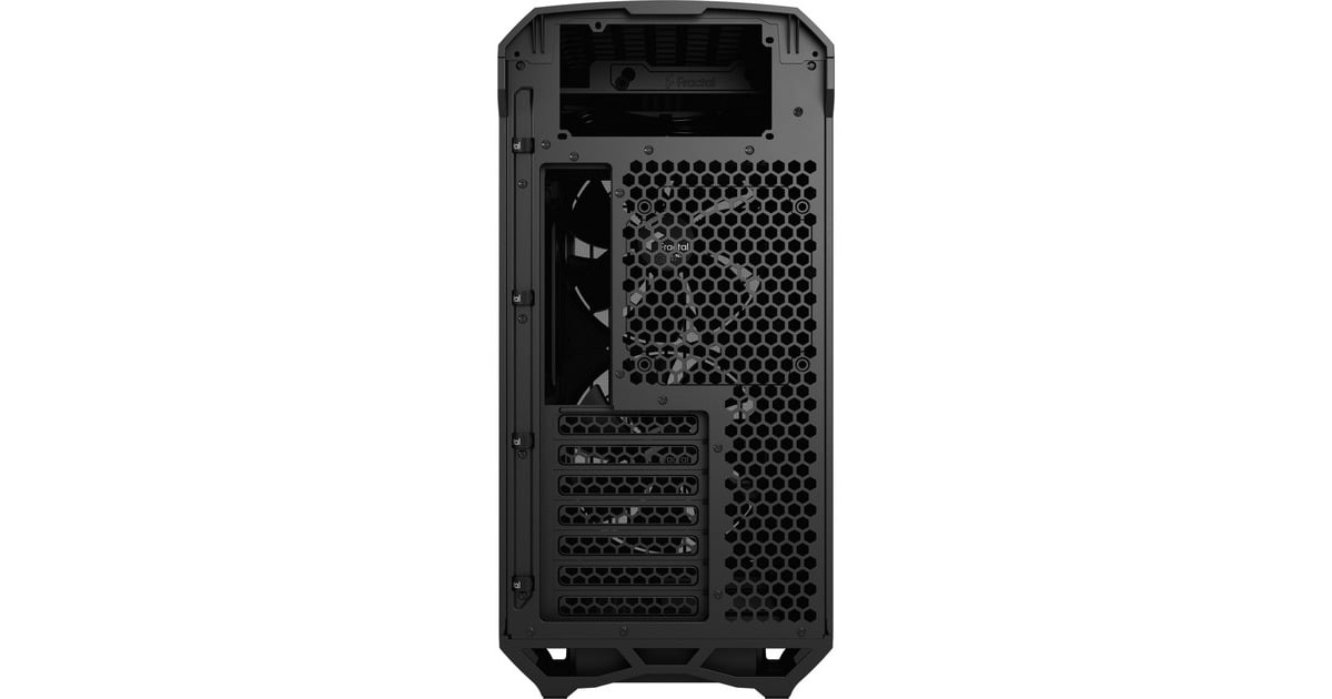 Fractal Design Torrent Compact Black Solid, Tower-Gehäuse(schwarz, Seitenteile aus Stahl)
