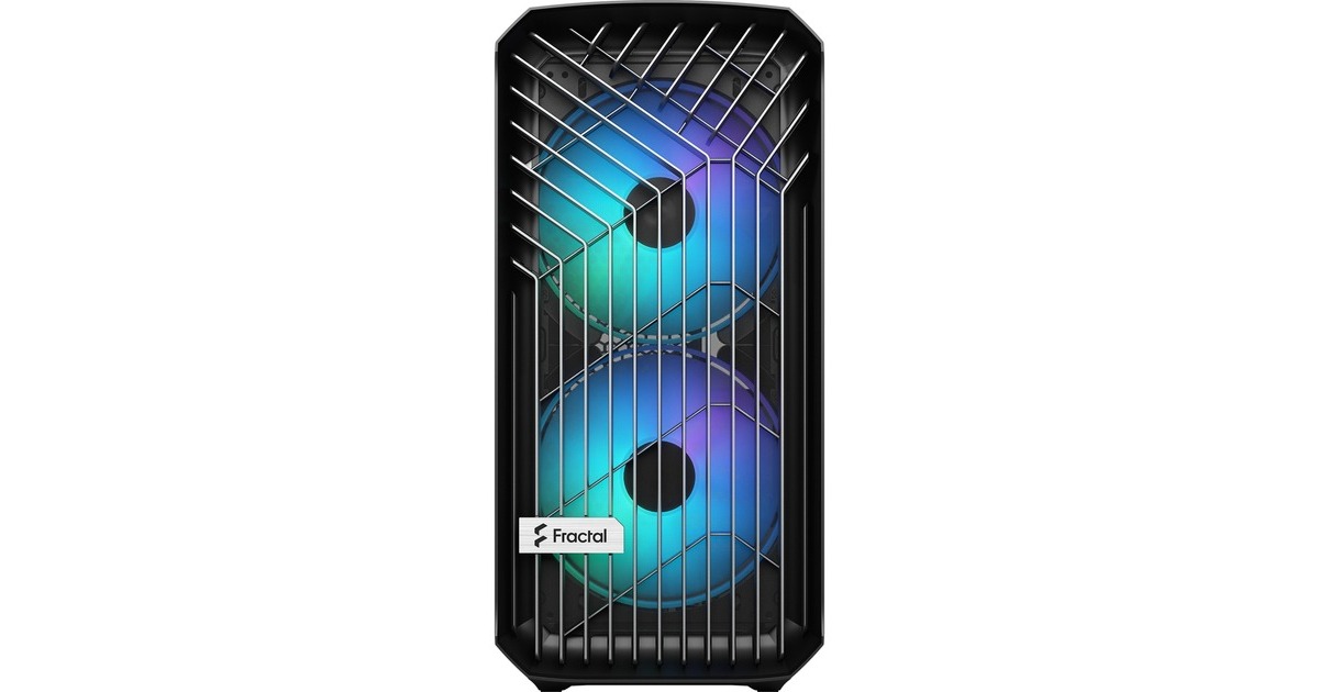Fractal Design Torrent Compact RGB Black TG Light Tint, Tower-Gehäuse(schwarz, Tempered Glass)