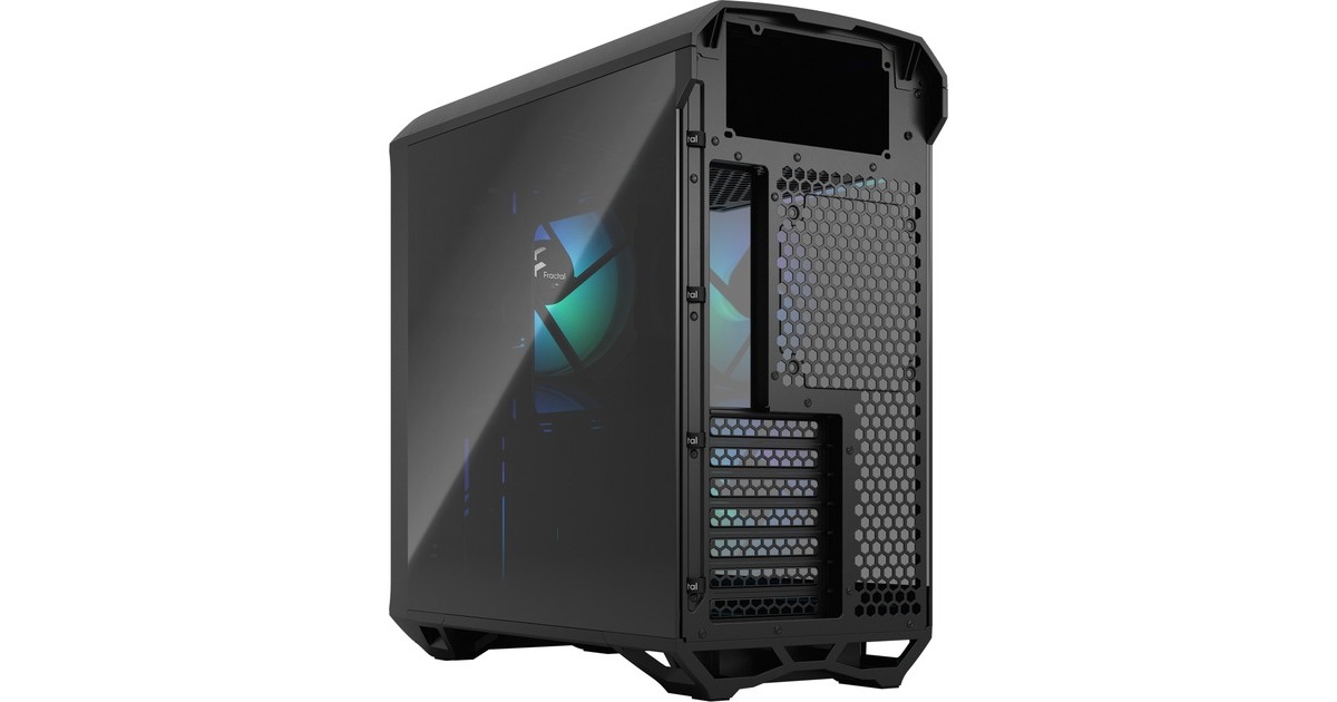 Fractal Design Torrent Compact RGB Black TG Light Tint, Tower-Gehäuse(schwarz, Tempered Glass)