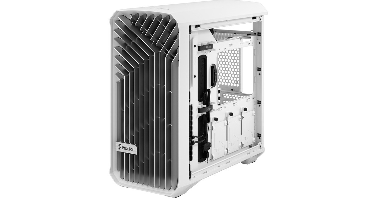Fractal Design Torrent Compact White TG Clear Tint, Tower-Gehäuse(weiß, Tempered Glass)