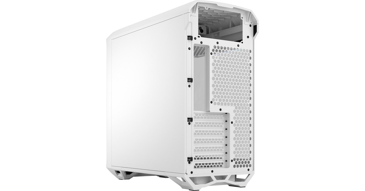 Fractal Design Torrent Compact White TG Clear Tint, Tower-Gehäuse(weiß, Tempered Glass)
