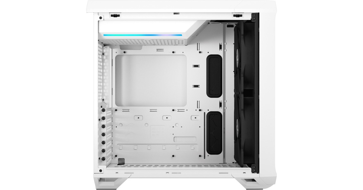 Fractal Design Torrent Compact White TG Clear Tint, Tower-Gehäuse(weiß, Tempered Glass)