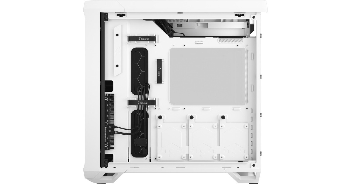 Fractal Design Torrent Compact White TG Clear Tint, Tower-Gehäuse(weiß, Tempered Glass)