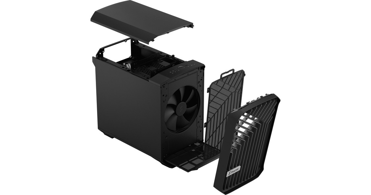 Fractal Design Torrent Nano Black Solid, Tower-Gehäuse(schwarz)
