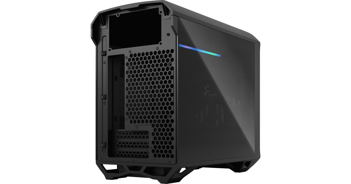 Fractal Design Torrent Nano Black TG Dark Tint, Tower-Gehäuse(schwarz, Tempered Glass)