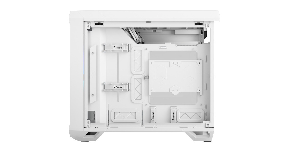 Fractal Design Torrent Nano RGB White TG Light Tint, Tower-Gehäuse(weiß, Tempered Glass)