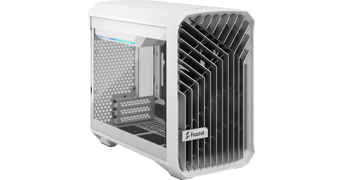 Fractal Design Torrent Nano White TG Clear Tint, Tower-Gehäuse(weiß, Tempered Glass, Outlet)