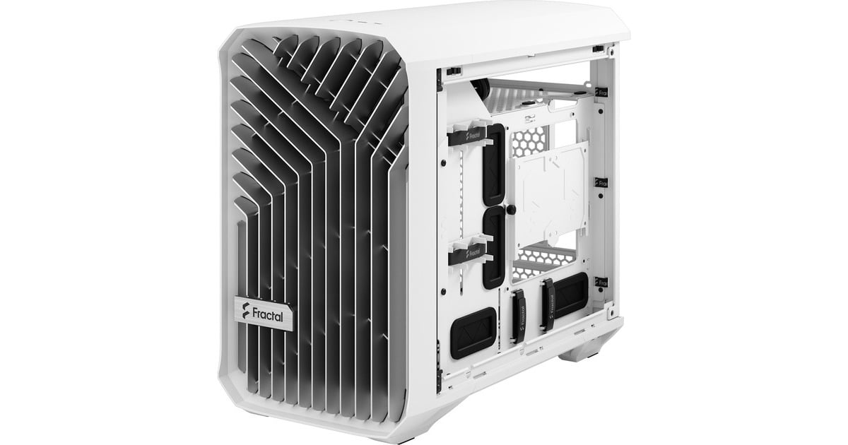 Fractal Design Torrent Nano White TG Clear Tint, Tower-Gehäuse(weiß, Tempered Glass)