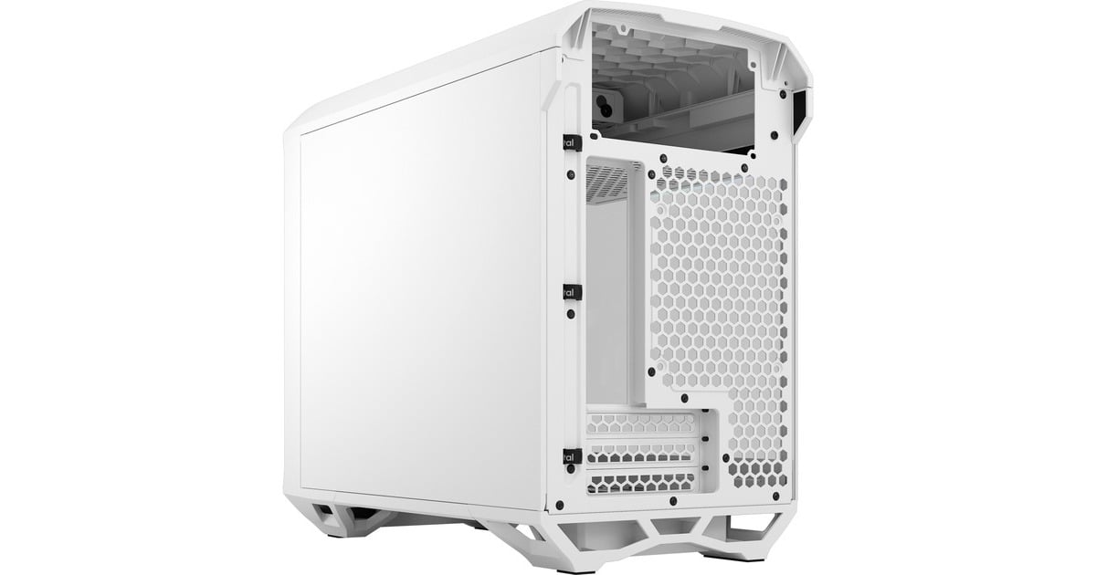 Fractal Design Torrent Nano White TG Clear Tint, Tower-Gehäuse(weiß, Tempered Glass)