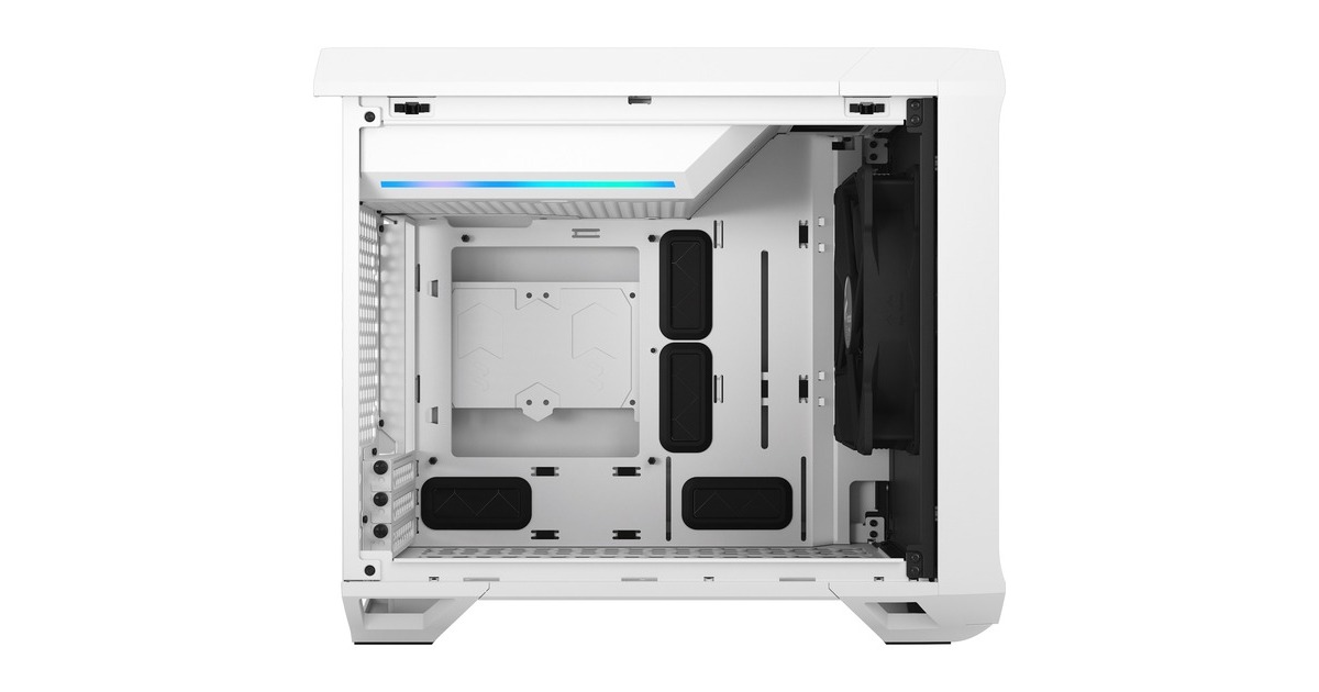 Fractal Design Torrent Nano White TG Clear Tint, Tower-Gehäuse(weiß, Tempered Glass, Outlet)