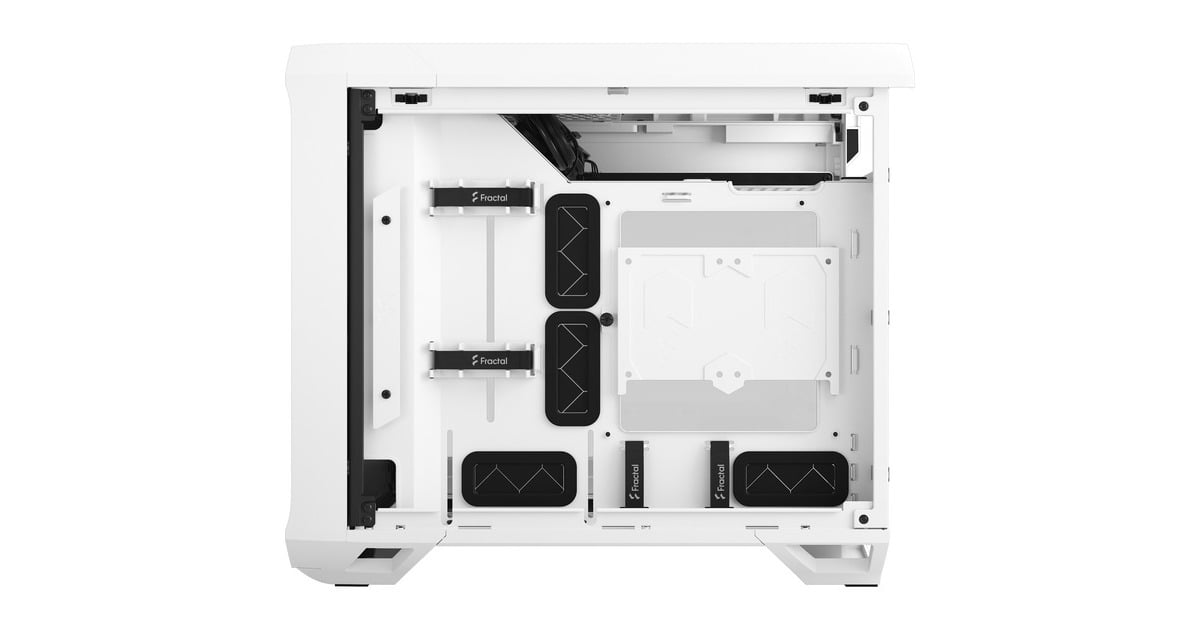 Fractal Design Torrent Nano White TG Clear Tint, Tower-Gehäuse(weiß, Tempered Glass)