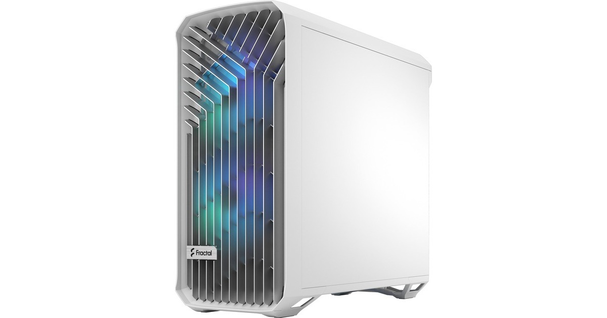 Fractal Design Torrent White RGB TG Clear Tint, Tower-Gehäuse(weiß, Tempered Glass)