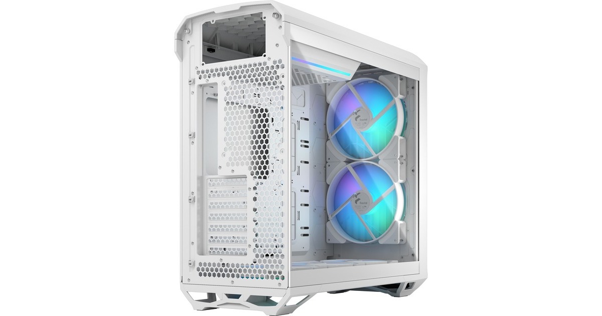 Fractal Design Torrent White RGB TG Clear Tint, Tower-Gehäuse(weiß, Tempered Glass)