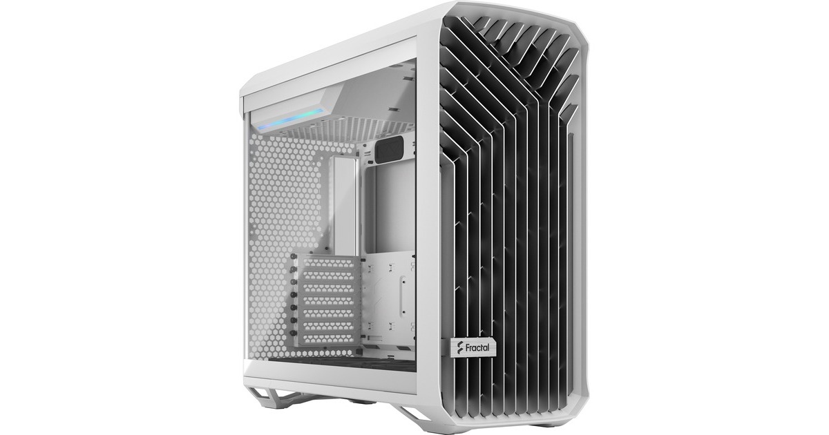 Fractal Design Torrent White TG Clear Tint, Tower-Gehäuse(weiß, Tempered Glass)