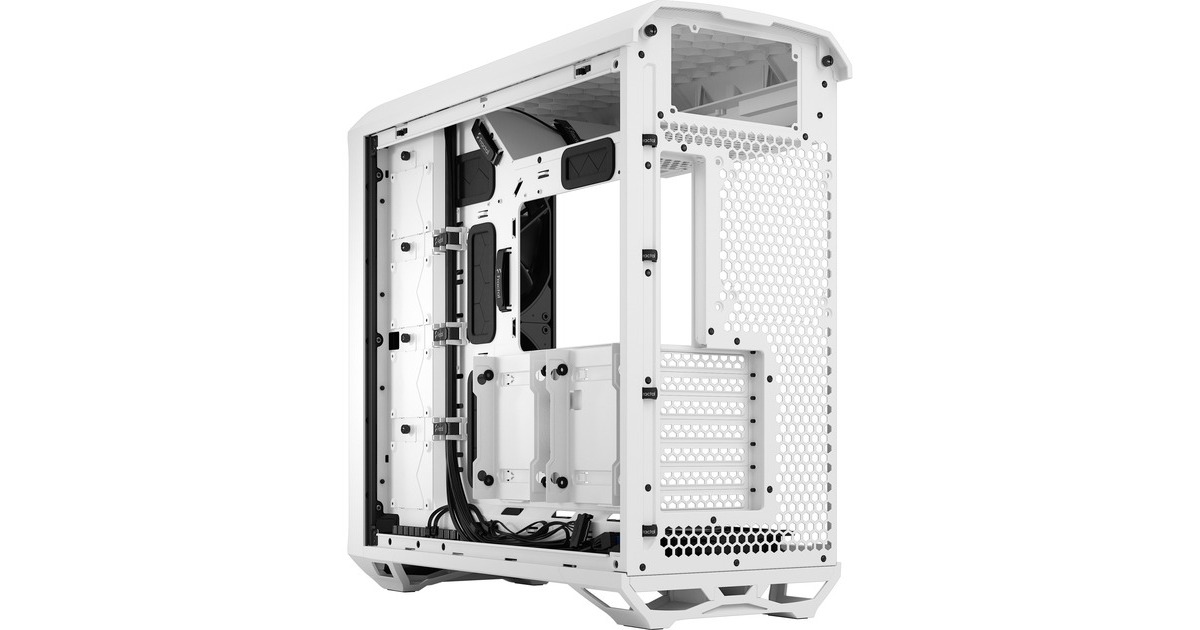 Fractal Design Torrent White TG Clear Tint, Tower-Gehäuse(weiß, Tempered Glass)