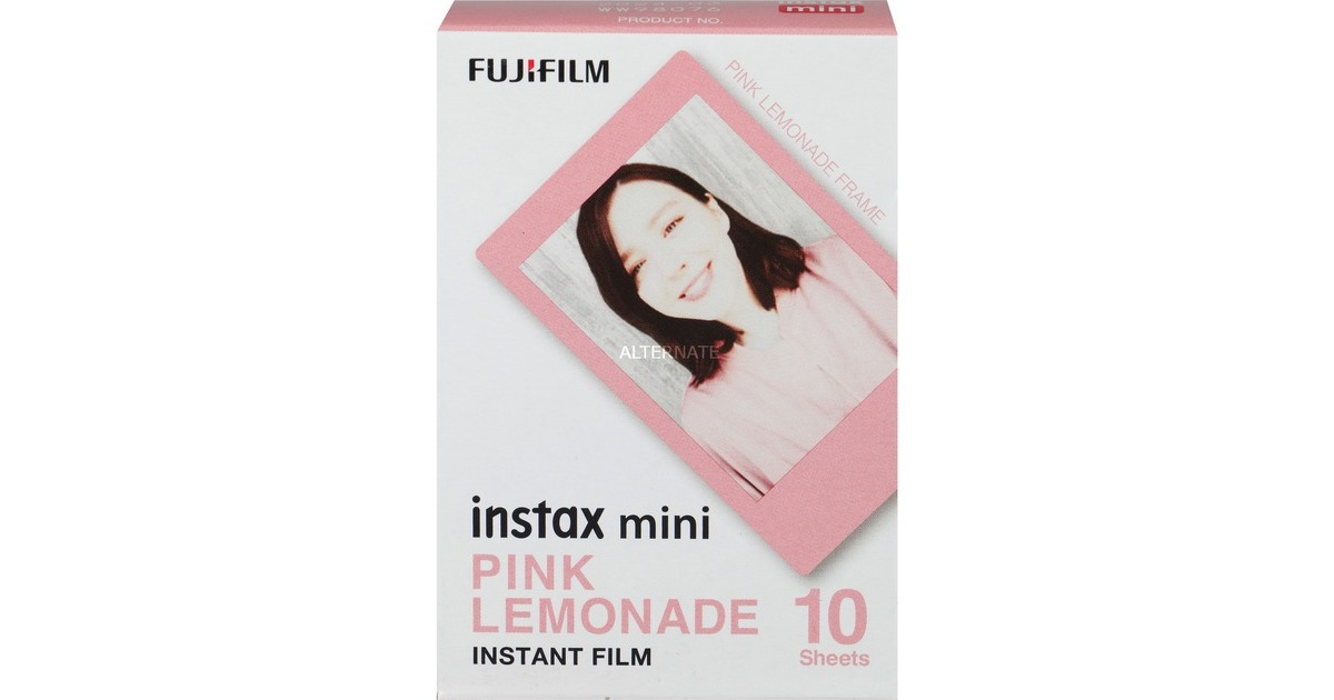 Fujifilm Instax Mini Instant Pink Lemonade, Fotopapier(10 Blatt, 62 x 46 mm)