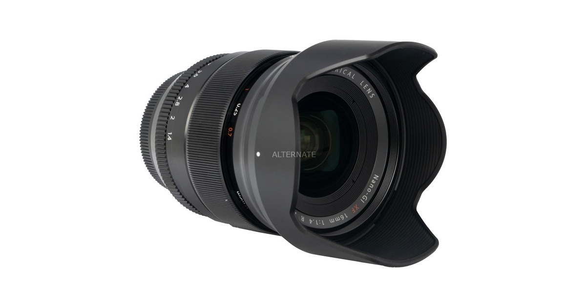 Fujifilm XF 16mm f/1.4 R WR, Filter(schwarz)