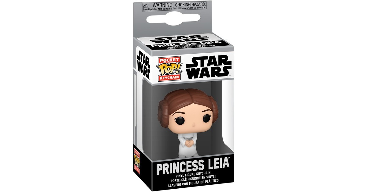 Funko POP! Schlüsselanhänger Star Wars - Princess Leia, Spielfigur(7,6 cm)