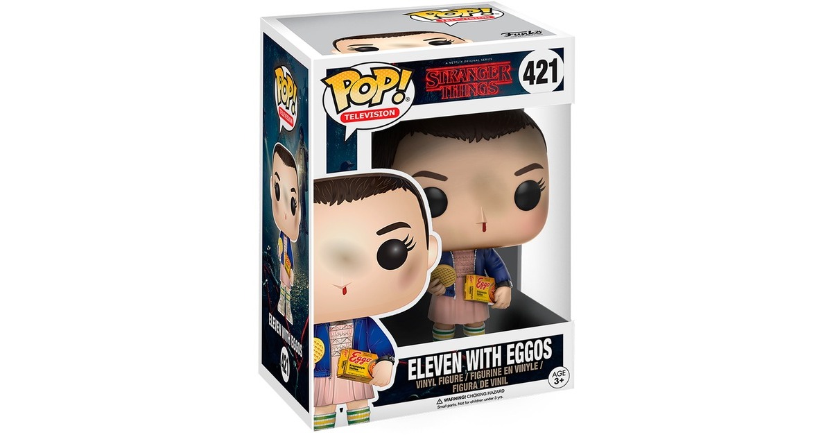 Funko POP! Stranger Things - Eleven with Eggos, Spielfigur(9,5 cm)