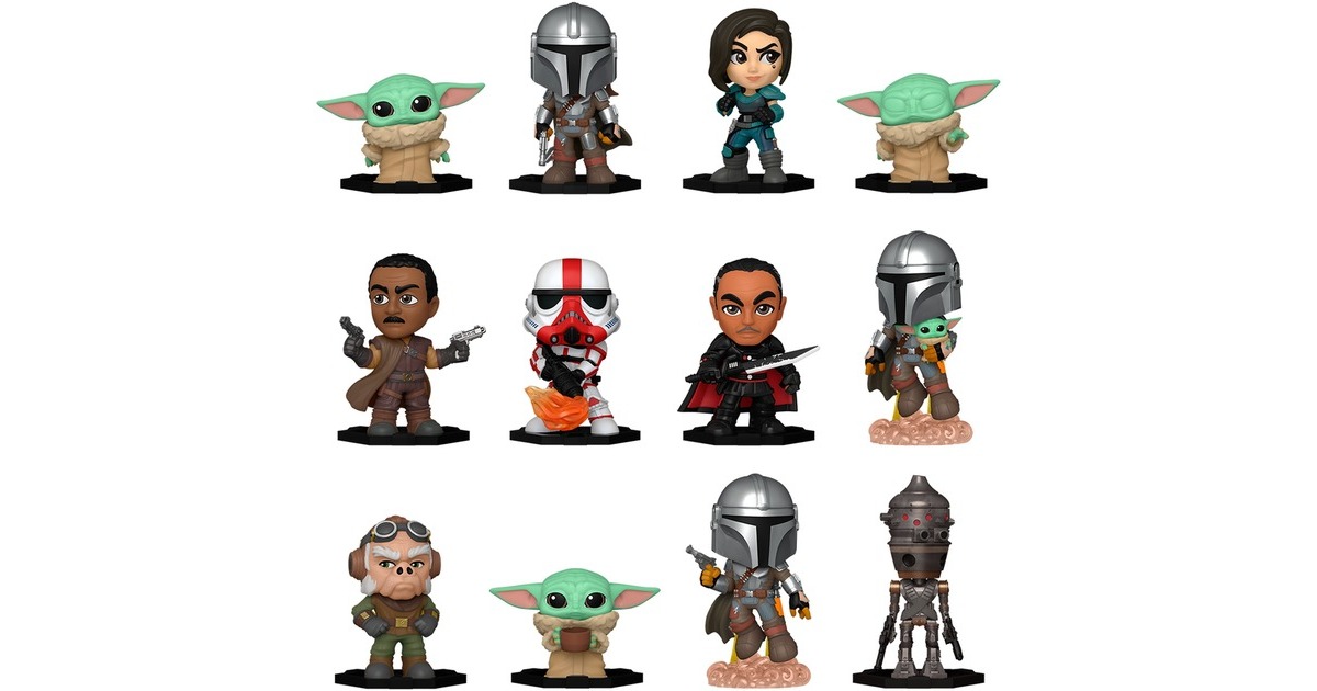Funko Star Wars The Mandalorian Mystery Minis, Spielfigur(sortierter Artikel, 4,4 bis 8,2 cm, eine Figur)