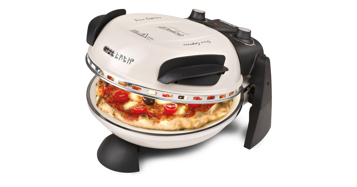 G3 Ferrari Delizia Pizzaofen G1000617 icy cream(creme, 1.200 Watt, für Pizza Ø 31cm)