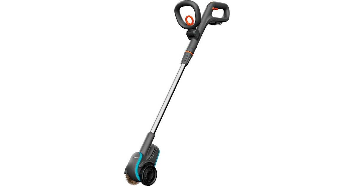 GARDENA Akku-Fugenbürste EasyWeed 1800/18V P4A solo, Unkrautentferner(grau/türkis, ohne Akku und Ladegerät, POWER FOR ALL ALLIANCE)