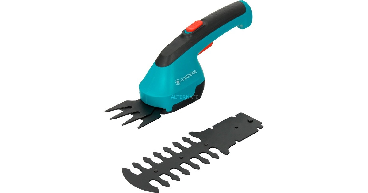 GARDENA Akku-Grasschere AccuCut Li, 3,6Volt, Set mit Strauchmesser(türkis/schwarz, Li-Ionen-Akku 2,5Ah)