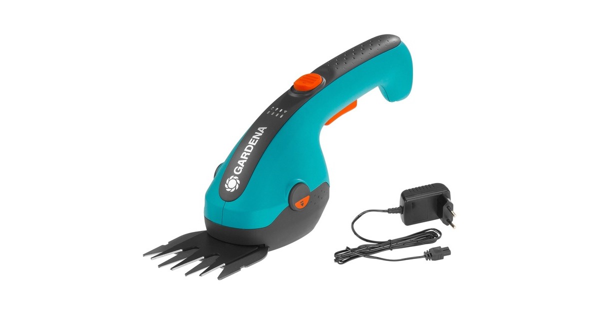 GARDENA Akku-Grasschere ClassicCut Li, 3,6Volt(türkis/schwarz, Li-Ionen-Akku 2,5Ah)