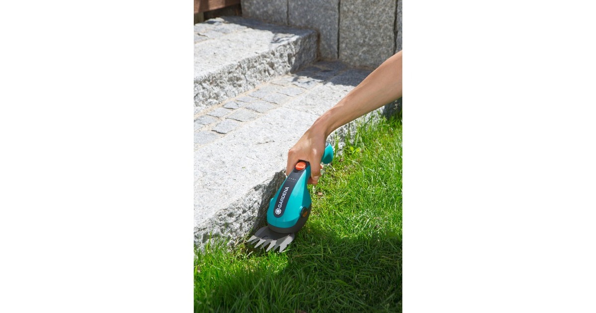 GARDENA Akku-Grasschere ClassicCut Li, 3,6Volt(türkis/schwarz, Li-Ionen-Akku 2,5Ah)
