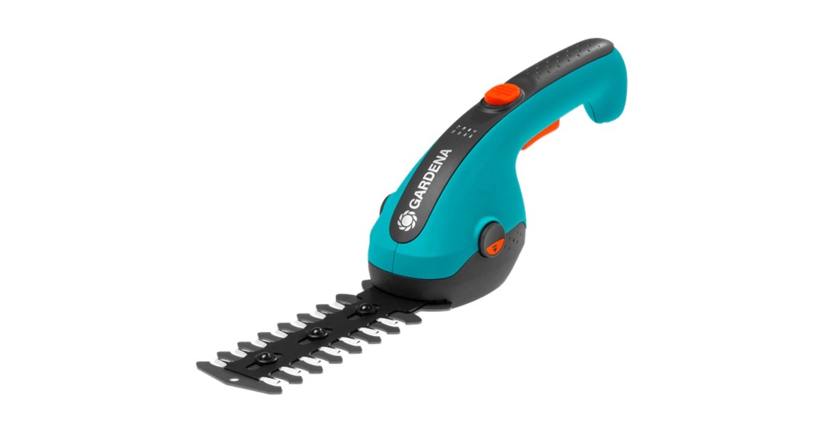 GARDENA Akku-Grasschere ClassicCut Li, 3,6Volt, Set mit Strauchmesser(türkis/schwarz, Li-Ionen-Akku 2,5Ah)