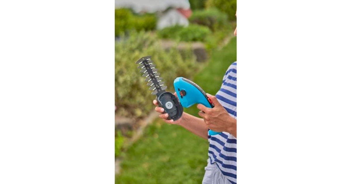 GARDENA Akku-Grasschere ClassicCut Li, 3,6Volt, Set mit Strauchmesser(türkis/schwarz, Li-Ionen-Akku 2,5Ah)