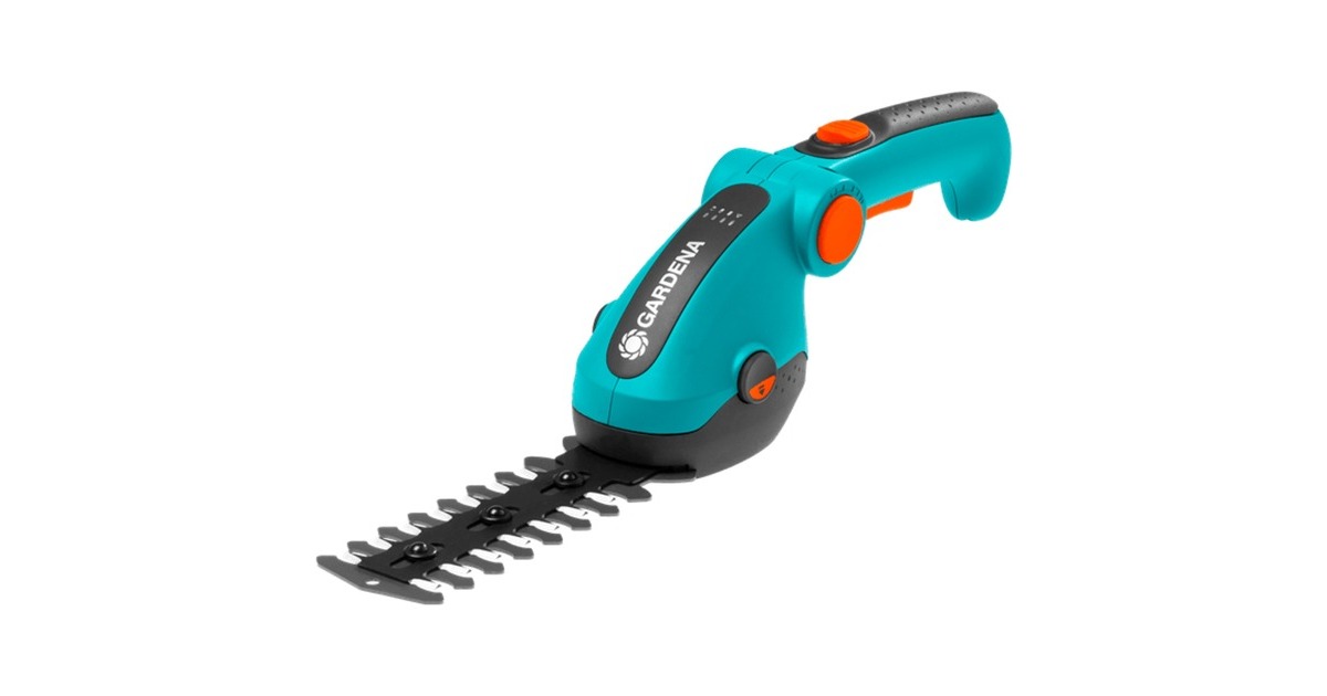 GARDENA Akku-Grasschere ComfortCut Li, 3,6Volt, Set mit Strauchmesser(türkis/schwarz, Li-Ionen-Akku 3,0Ah)