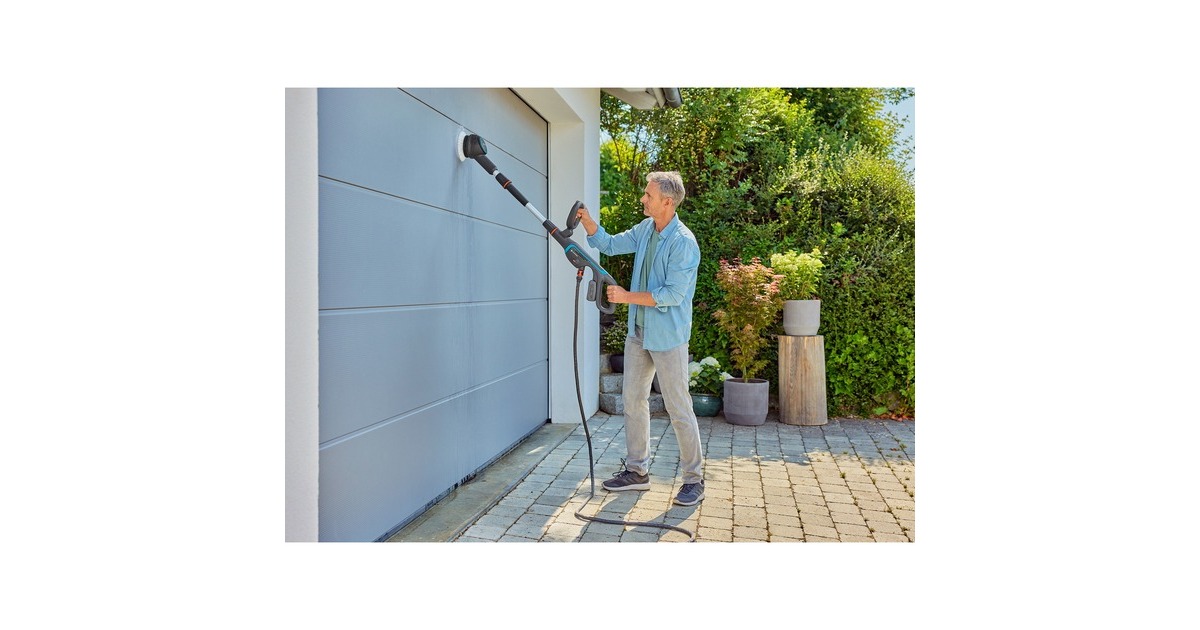 GARDENA Akku-Multi-Reiniger AquaBrush Universal 18V P4A solo, Hartbodenreiniger(grau/türkis, ohne Akku und Ladegerät, POWER FOR ALL ALLIANCE)