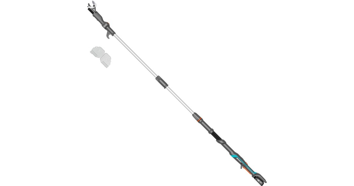 GARDENA Akku-Teleskop-Baumschere HighCut 250/18V P4A Ready-To-Use Set, 18Volt(dunkelgrau/türkis, Li-Ionen-Akku 2,0Ah, POWER FOR ALL ALLIANCE)