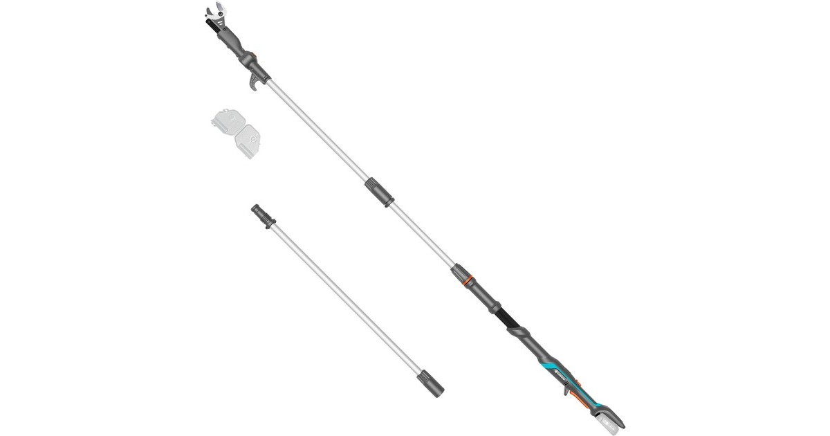 GARDENA Akku-Teleskop-Baumschere HighCut 360/18V P4A solo, 18Volt(dunkelgrau/türkis, ohne Akku und Ladegerät, POWER FOR ALL ALLIANCE)