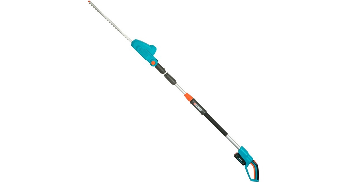 GARDENA Akku-Teleskop-Heckenschere THS 42/18V P4A, Ready-To-Use Set(türkis/grau, Li-Ion Akku 2,5Ah P4A, POWER FOR ALL ALLIANCE)