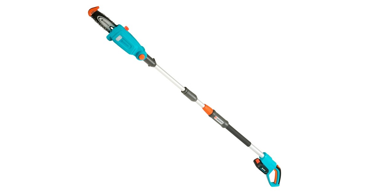 GARDENA Akku-Teleskop-Hochentaster TCS 20/18V P4A, Ready-To-Use Set(türkis/grau, Li-Ion Akku 2,5Ah P4A, POWER FOR ALL ALLIANCE)
